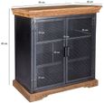 Jammu Industrial 85cm Small Sideboard - 2 Doors