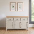 Janelle Sideboard - 3 Door - Medium - 150cm - Oak and Grey