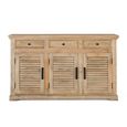 Jaylene Sideboard - Mango Wood - Louvered - 3 Door - Medium - 150cm