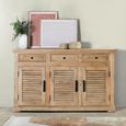 Jaylene Sideboard - Mango Wood - Louvered - 3 Door - Medium - 150cm