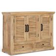 Jaylene Sideboard - Mango Wood - Louvered - 3 Door - Small - 120cm