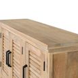 Jaylene Sideboard - Mango Wood - Louvered - 3 Door - Small - 120cm