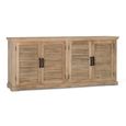 Jaylene Sideboard - Mango Wood - Louvered - 4 Door - Extra Large - 200cm