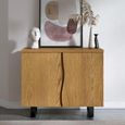 Jersey Sideboard - 2 Door Small - 90cm - Industrial Style - Oak