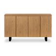Jersey Sideboard - 4 Door Large - 130cm - Industrial Style - Oak
