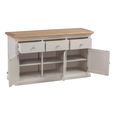 Cotswold Sideboard - 3 Door - Medium - 137cm - Oak and Painted