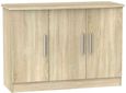 Knightsbridge Oak Effect Small Sideboard - 3 Doors