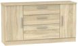 Knightsbridge Oak Effect Wide Sideboard - 2 Doors