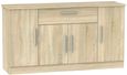 Knightsbridge Oak Effect Wide Sideboard - 4 Doors