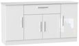 Knightsbridge White Gloss Wide Sideboard - 4 Doors
