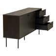 Kyoto Medium Sideboard - 2 Door - 150cm - Smoked Oak