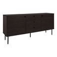 Kyoto Medium Sideboard - 2 Door - 150cm - Smoked Oak