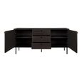 Kyoto Medium Sideboard - 2 Door - 150cm - Smoked Oak