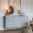 Burgess Sideboard - Grey Bone Inlay - 3 Door - Medium - 150cm