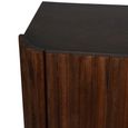 Monterey Sideboard - Dark Wood - 4 Door - Fluted - Large - 175cm