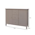 Lindon Sideboard - 2 Door - Small - Taupe - 106cm