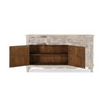 Linzarates Sideboard - Distressed White Mango Wood - 3 Door - Large - 175cm