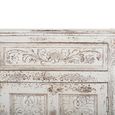Linzarates Sideboard - Distressed White Mango Wood - 3 Door - Large - 175cm
