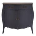 Loire Sideboard - 2 Door - Small - Dark Grey - 90cm