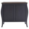 Loire Sideboard - 2 Door - Small - Dark Grey - 90cm