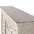 Lomax Sideboard - White Carved Mango Wood - 2 Door - Medium - 150cm