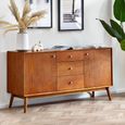 Lowry Sideboard - 150cm - Medium - 2 Door - Cherry Wood - Retro Style