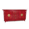 Lubesh Sideboard - Red Mango Wood - 4 Door - Extra Large - 180cm