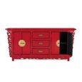 Lubesh Sideboard - Red Mango Wood - 4 Door - Extra Large - 180cm