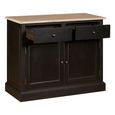 Lyon Sideboard - Small - 2 Door - Black Oak - 102cm