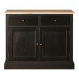 Lyon Sideboard - Small - 2 Door - Black Oak - 102cm
