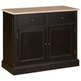 Lyon Sideboard - Small - 2 Door - Black Oak - 102cm