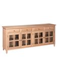 Lyon Sideboard - Extra Large - 4 Door - Oak - 200cm