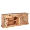 Lyon Sideboard - Extra Large - 4 Door - Louvered Oak - 200cm