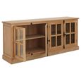 Lyon Sideboard - Extra Large - 4 Door - Rustic Oak - 200cm