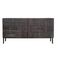 Macedonia Sideboard - Carved Dark Mango Wood - 4 Door - Extra Large - 180cm