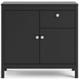 Madrid Black 2 Door Small Sideboard