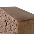 Marlee Sideboard - Mango Wood - Geometric - 2 Door - Small - 90cm