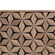 Marlee Sideboard - Mango Wood - Geometric - 4 Door - 220cm - Extra Large