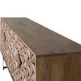 Marlee Sideboard - Mango Wood - Geometric - 4 Door - Large - 177cm