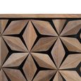 Marlee Sideboard - Mango Wood - Geometric - 4 Door - Large - 177cm