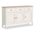 Marlow Medium Sideboard - 130cm - 3 Door - White