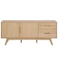 Marte Extra Large Sideboard - 2 Door - 180cm - White Oak