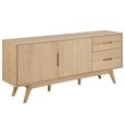 Marte Extra Large Sideboard - 2 Door - 180cm - White Oak