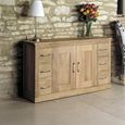 Mobel Oak Sideboard - 2 Door - 6 Drawer