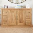 Mobel Oak Sideboard - 2 Door - 6 Drawer