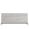 Mia Large Buffet Sideboard - 185cm - 3 Door - Grey