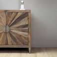 Midas Sideboard - 4 Door - Extra Large - 200cm - Industrial - Elm Wood
