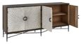 Milan Sideboard - Grey Starburst - Elm Wood - 4 Door - Extra Large - 200cm