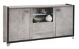 Milo Grey 160cm Large 3 Door Sideboard