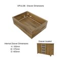Opus Sideboard - 2 Door - Medium - 130.5cm - Oak
